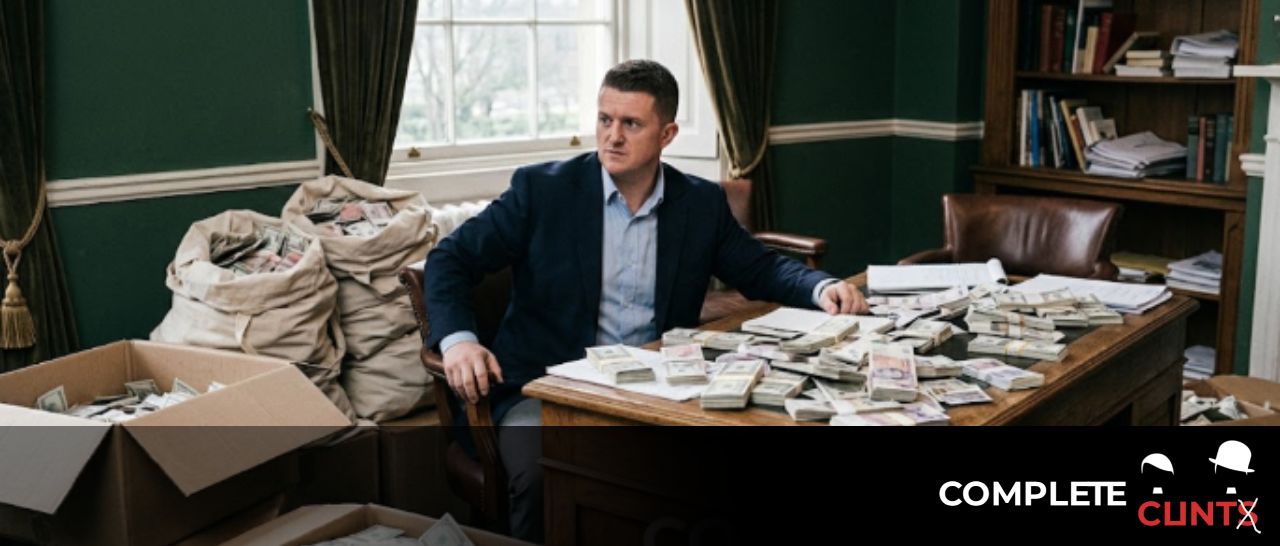 Bankrupt ‘Tommy Robinson’ Begs For Cash While Son Flaunts Private Jets and Family Linked to Financial Probes